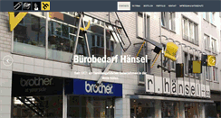 Desktop Screenshot of buerobedarf-haensel.de